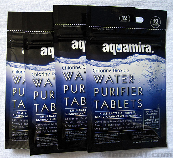 water filter tablets