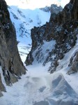 East Hourglass Couloir from the top