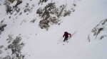 In control in Sentinel Couloir