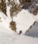 Skiing out of SE Couloir_ South Teton