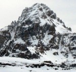 middle teton southwest couloir from treasure mountain bowl