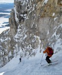 wray-watches-as-steve-romeo-skis-towards-the-crux-of-the-sickle-couloir-on-mount-moran
