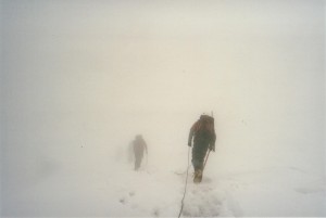 Whiteout on Mount Rainier