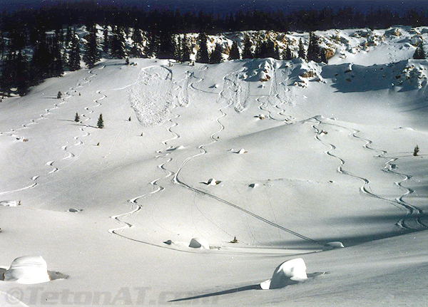 ski-tracks-on-the-gros-ventre-slide