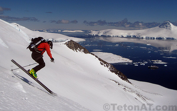 steve-romeo-skis-above-a-bay-in-antarctica