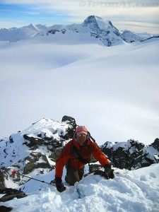 reed-finlay-climbs-sentinel-peak with sir sanford in background