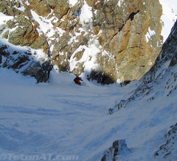 steve-romeo-skis-towards-the-crux